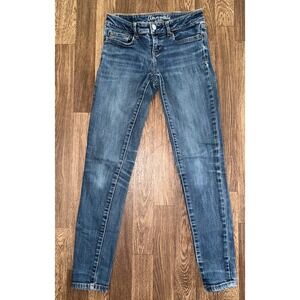 Aeropostale Lola Jeggings‎ Denim Blue Wash Skinny Jeans Juniors Size 0 Regular